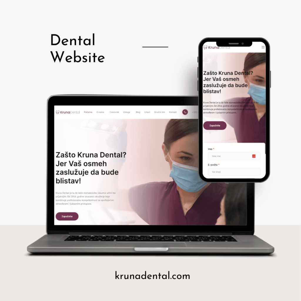 Kruna Dental Website